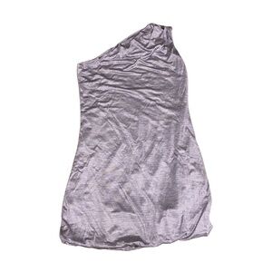 Ports 1961 One Shoulder Lavender Silk Tunic SZ XS